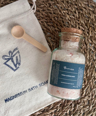 Handmade Magnesium Bath Salts - Fresh Garden Mint