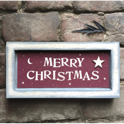 Merry Christmas Wooden Sign