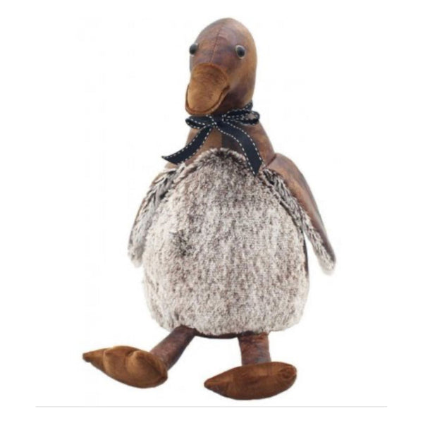 Faux Leather Duck Doorstop