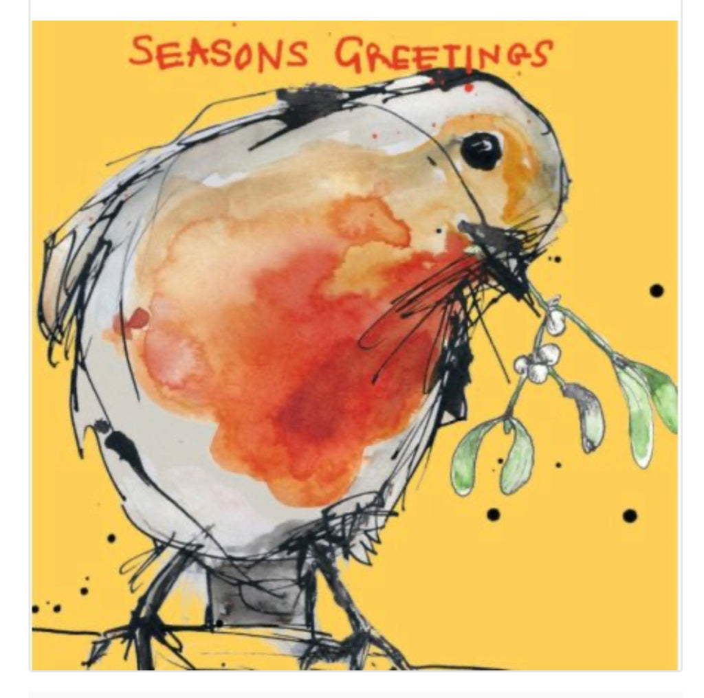 Robin Red Breast Christmas Card